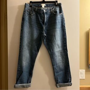 H&M High Rise Straight Leg Denim